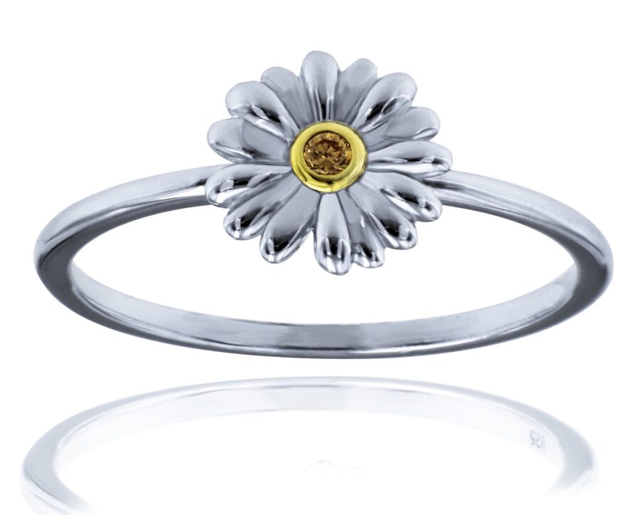 Anillo de plata Flower