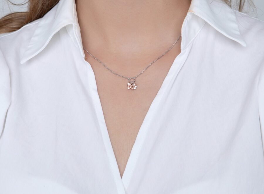 Collar de plata Sweet Butterfly - Imagen 2