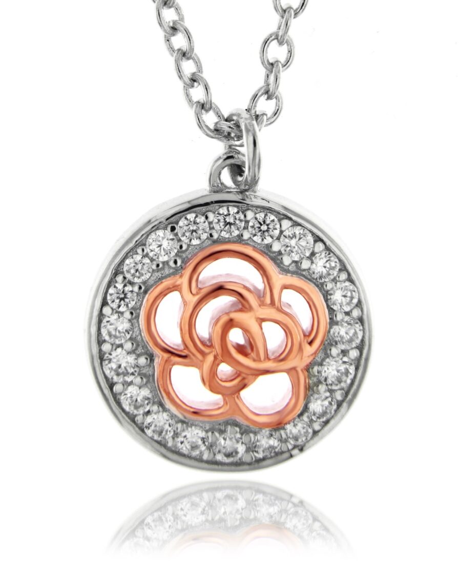 Collar de plata Elegance in Bloom