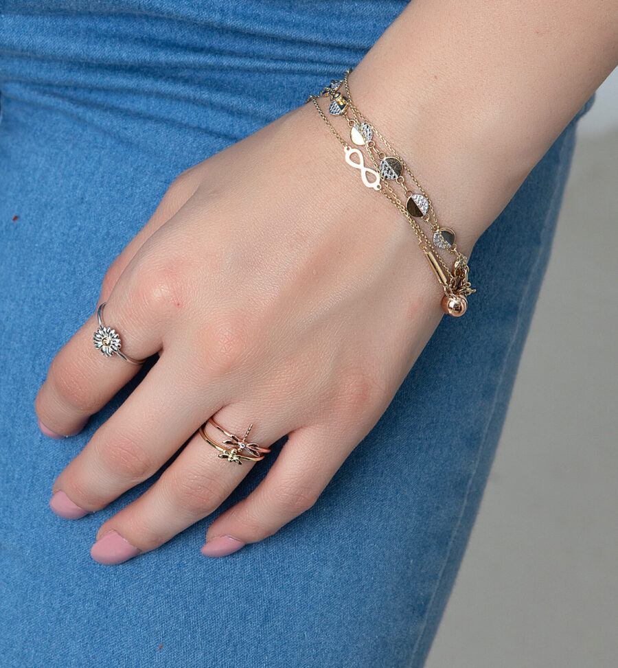 Anillo de plata Flower - Imagen 2