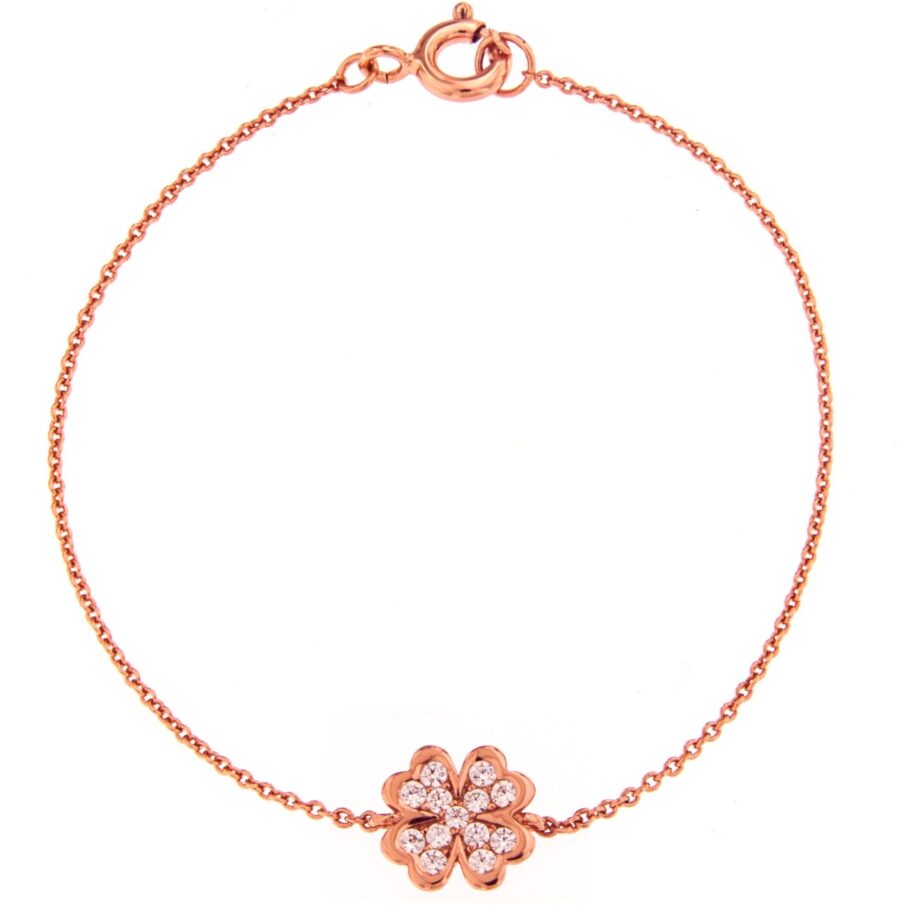 Pulsera de plata Sweetheart Clover - Imagen 3