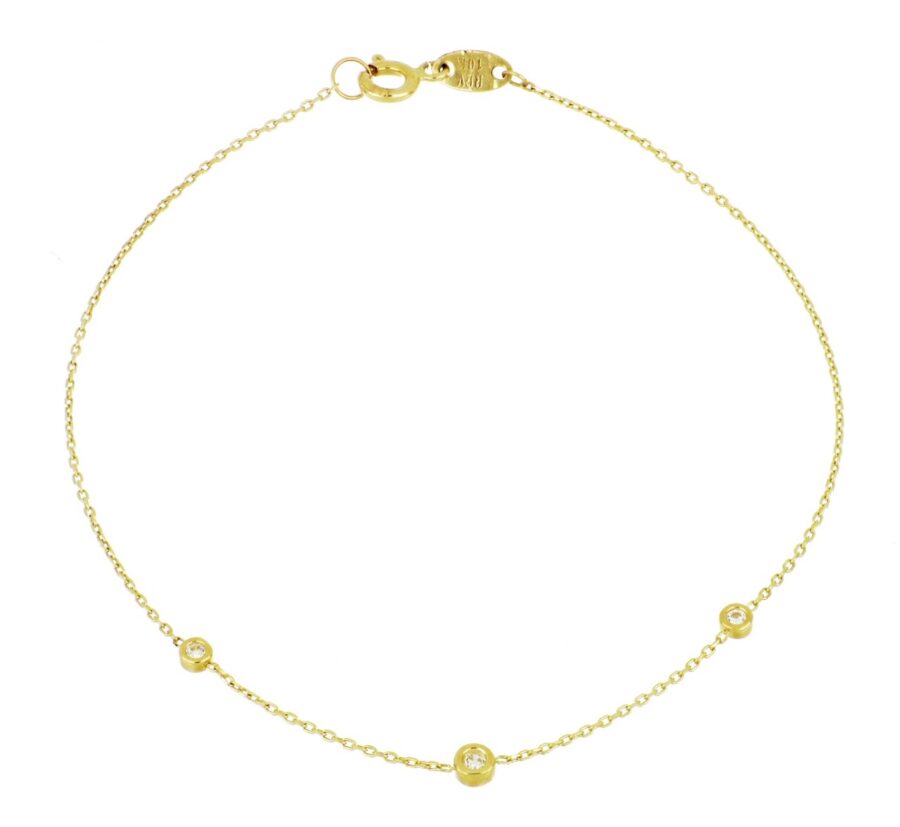 Pulsera de oro Mind, Heart and Life