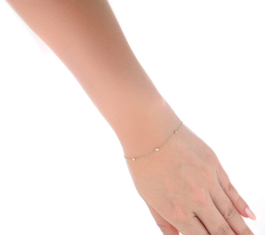 Pulsera de oro Mind, Heart and Life - Imagen 2