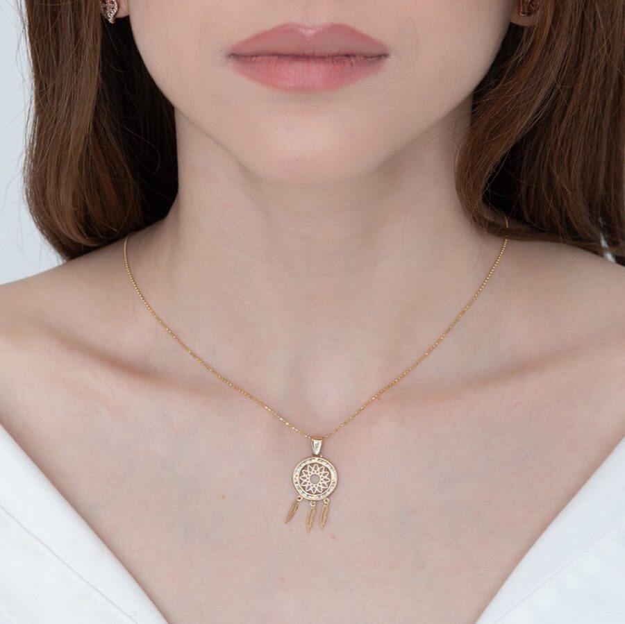 Dije  de oro Dream Catcher - Imagen 2