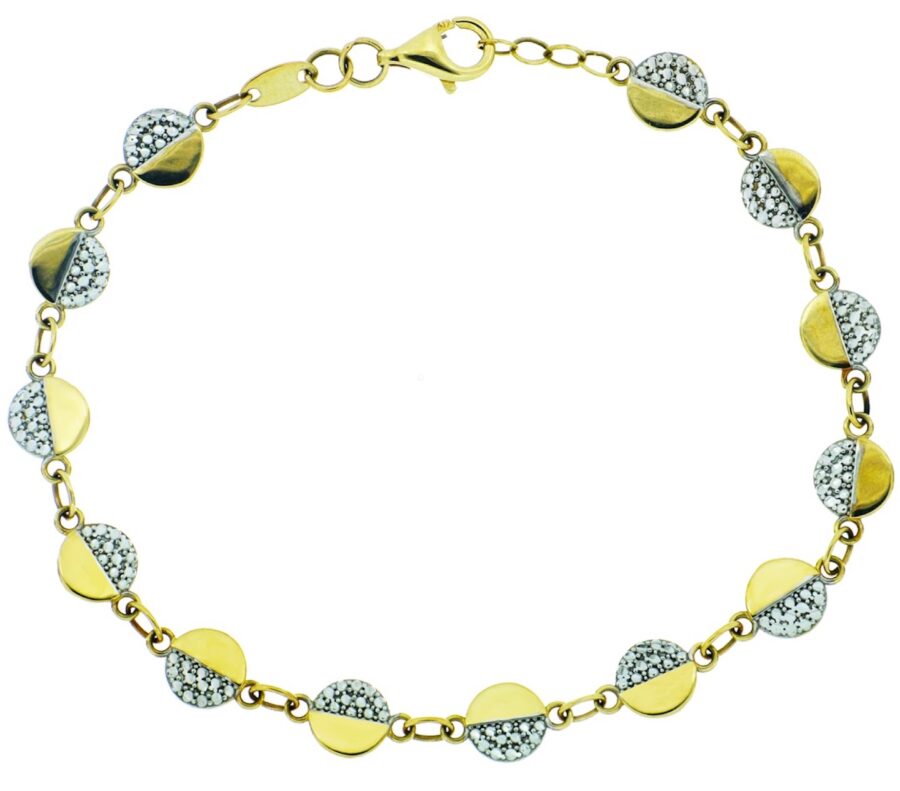 Pulsera de oro Duality