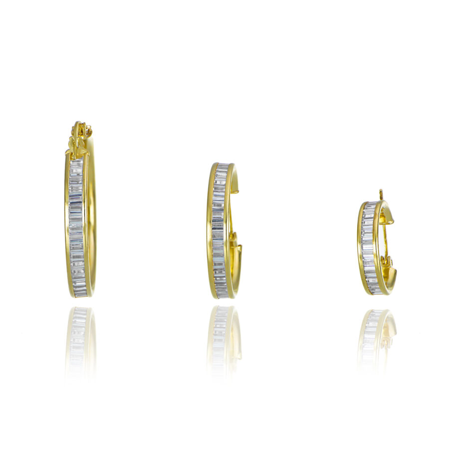 Aretes Arracadas de Oro Essentials - Imagen 3