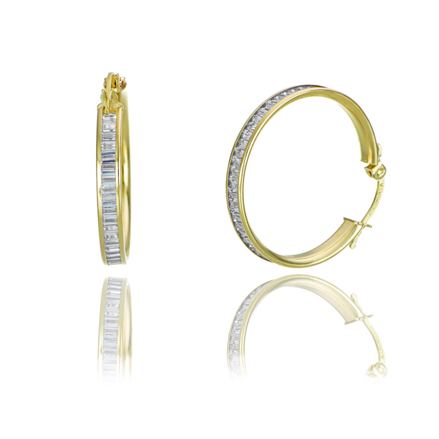 Aretes Arracadas de Oro Essentials - Imagen 2