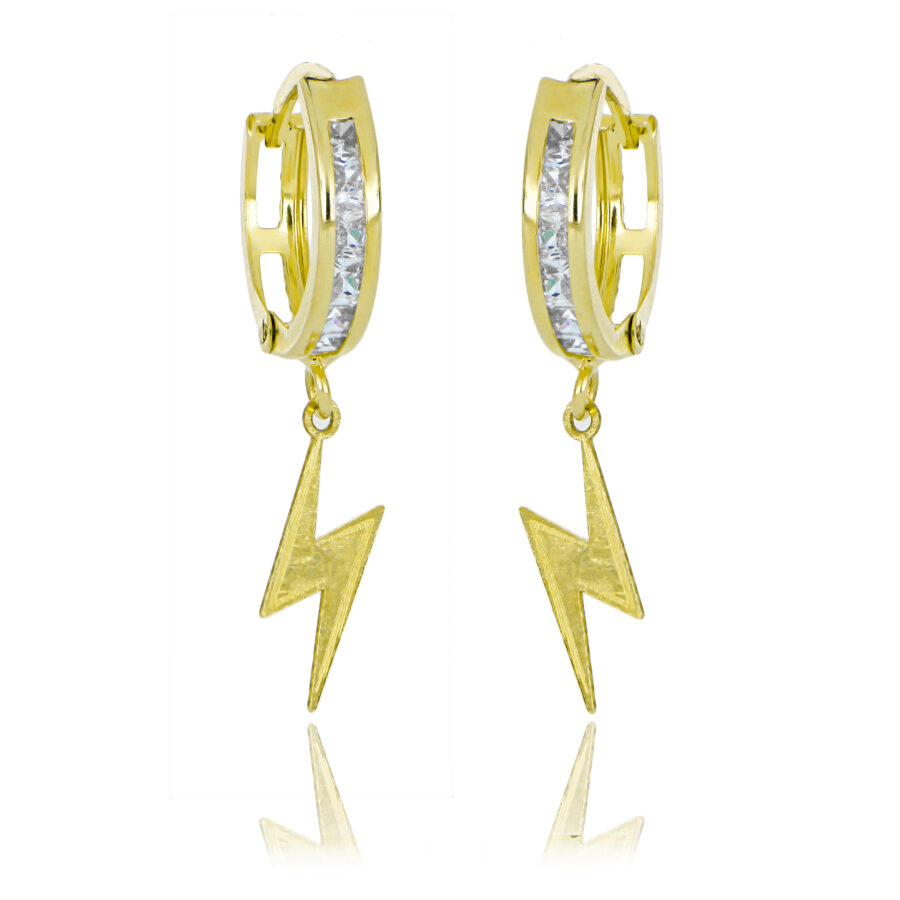 Aretes de oro Arracadas Light on the dark - Imagen 2