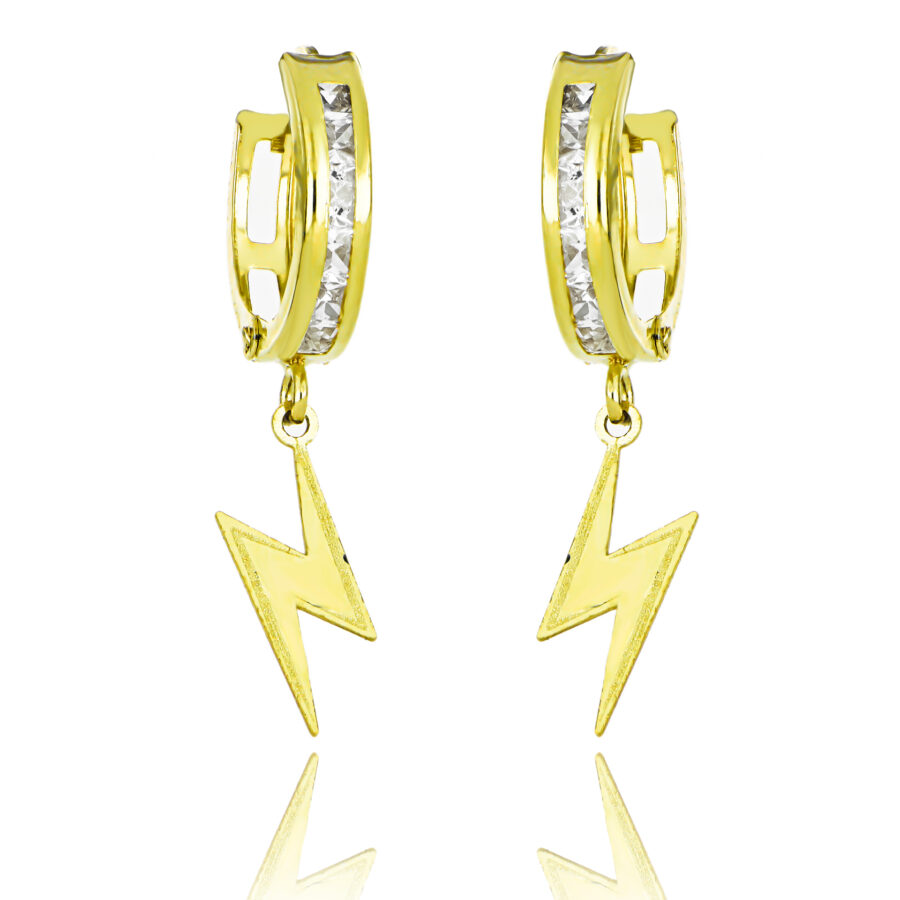 Aretes de oro Arracadas Light on the dark