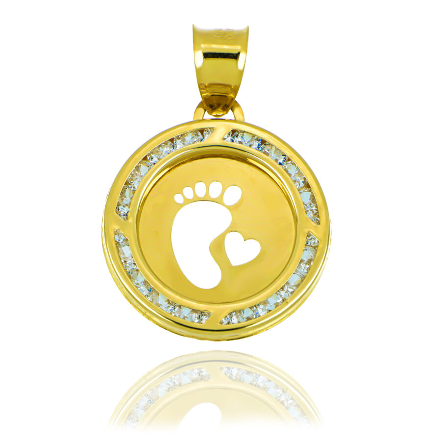 Dije de oro Baby footprint